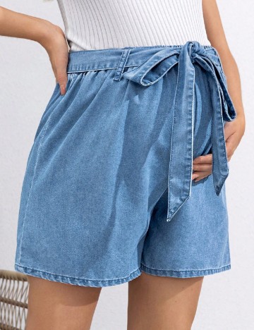 Pantaloni scurti SHEIN Maternity, albastru