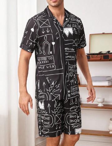 Pijama SHEIN, negru