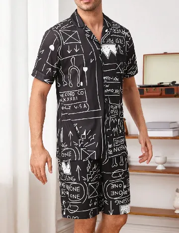Pijama SHEIN, negru