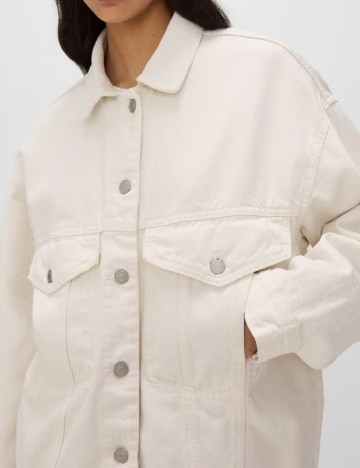 Jacheta Oversize Reserved, crem