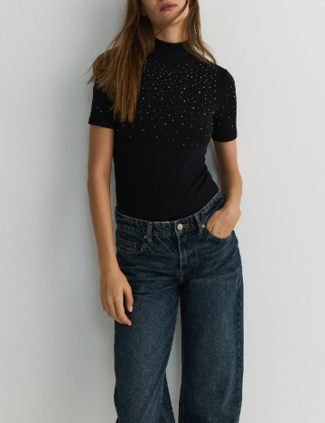 Tricou Reserved, negru