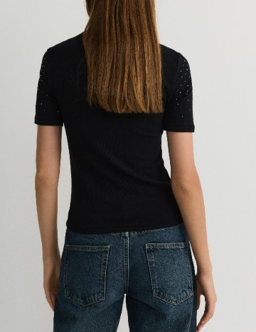 Tricou Reserved, negru
