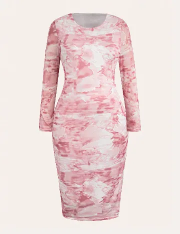 Rochie medie SHEIN CURVE, roz Roz