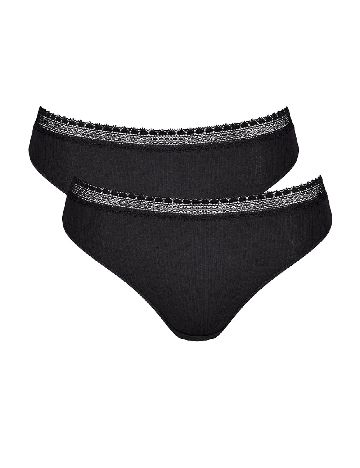 Set chiloti 2 perechi Sloggi by Triumph, negru