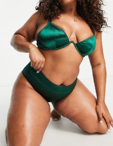 Sutien de baie South Beach Curve, verde