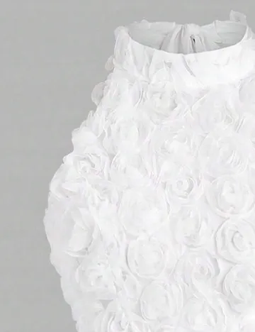 Rochie scurta SHEIN, alb Alb