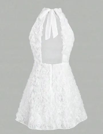 Rochie scurta SHEIN, alb Alb