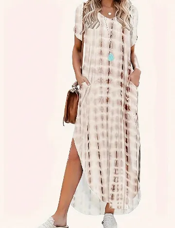Rochie lunga SHEIN, crem