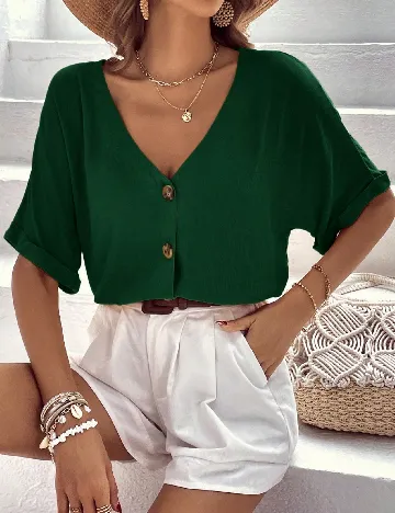 Camasa SHEIN, verde