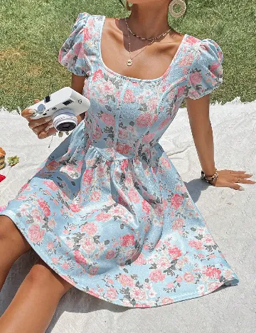 Rochie scurta SHEIN, albastru Albastru