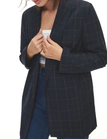 Blazer Reserved, bleumarin inchis