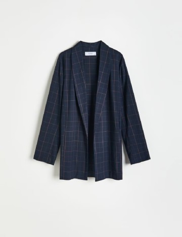 Blazer Reserved, bleumarin inchis