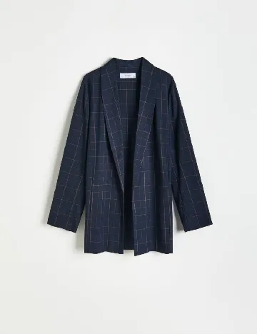 Blazer Reserved, bleumarin inchis Albastru