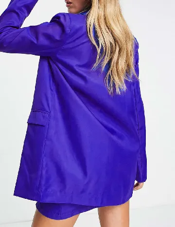 Sacou Oversize Heartbreak, albastru Albastru