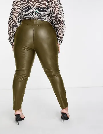 Pantaloni ASOS Curve, kaki Verde