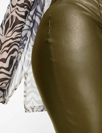 Pantaloni ASOS Curve, kaki Verde