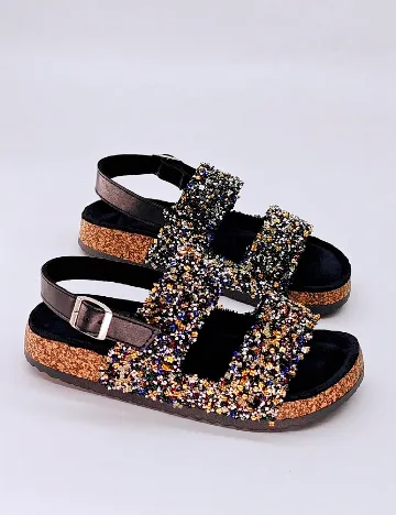 Sandale SHEIN, negru Negru