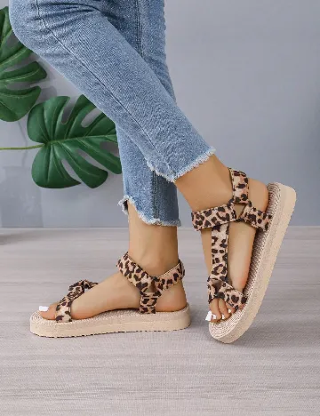 Sandale SHEIN, animal print Animal print