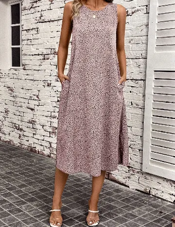 Rochie medie SHEIN, animal print Animal print
