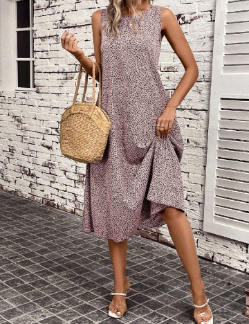 Rochie medie SHEIN, animal print