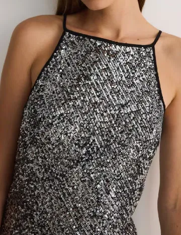 Rochie scurta Reserved, argintiu