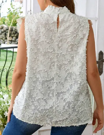 Bluza SHEIN CURVE, alb Alb