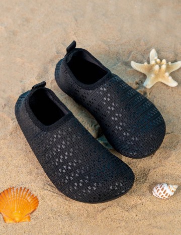 Papuci de plaja Shein Kids, negru