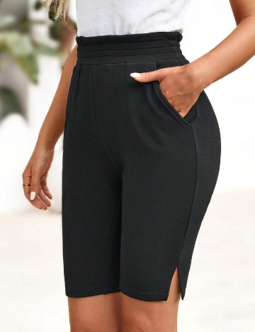 Pantaloni scurti Emery Rose, negru