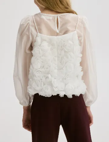 Bluza Reserved, alb Alb