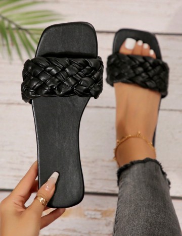 Slapi SHEIN, negru
