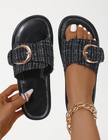 Slapi SHEIN, negru