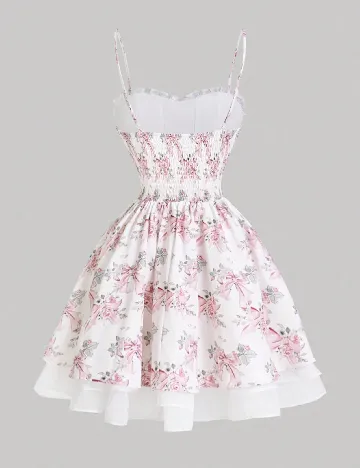 Rochie scurta SHEIN, floral print