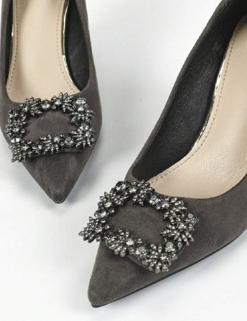 Pantofi SHEIN, gri inchis