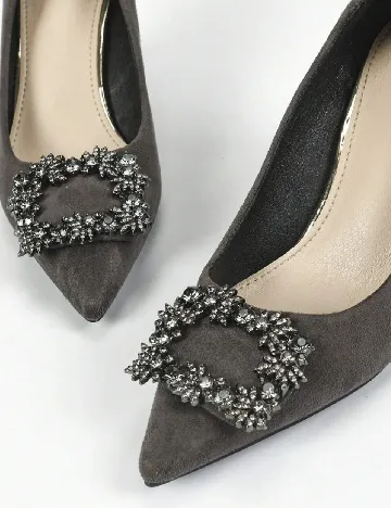 Pantofi SHEIN, gri inchis