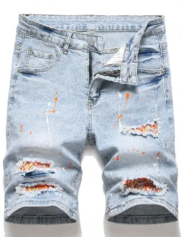 Pantaloni scurti SHEIN, albastru Albastru