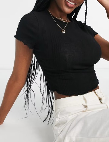 Top ASOS, negru