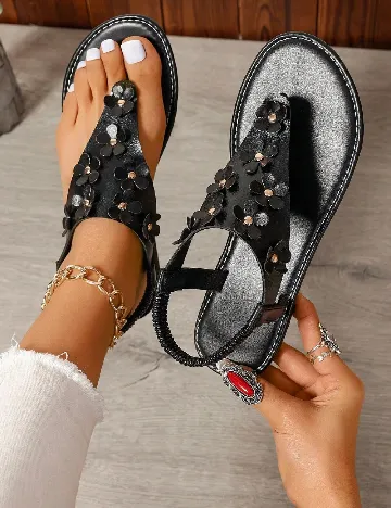 Sandale SHEIN, negru Negru