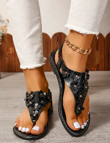 Sandale SHEIN, negru Negru