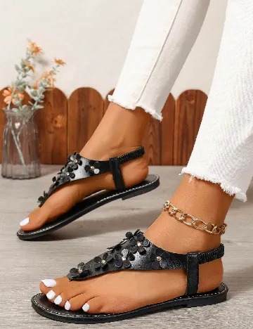 Sandale SHEIN, negru Negru