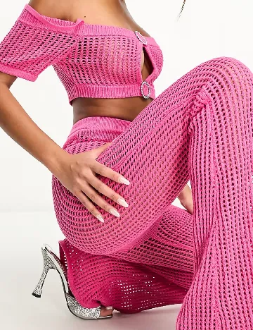 Pantaloni de plaja AsYou, roz