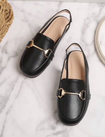 Mocasini Shein Kids, negru