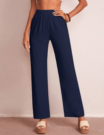 Pantaloni SHEIN, bleumarin
