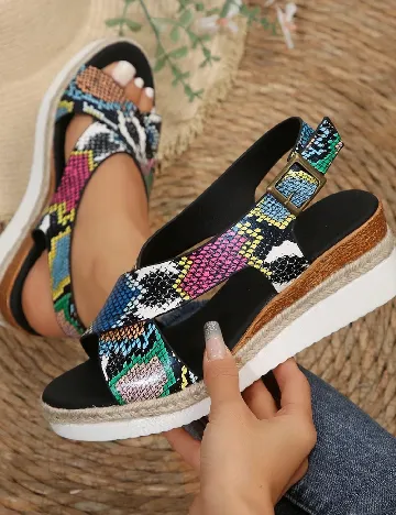 Sandale SHEIN, mix culori Negru