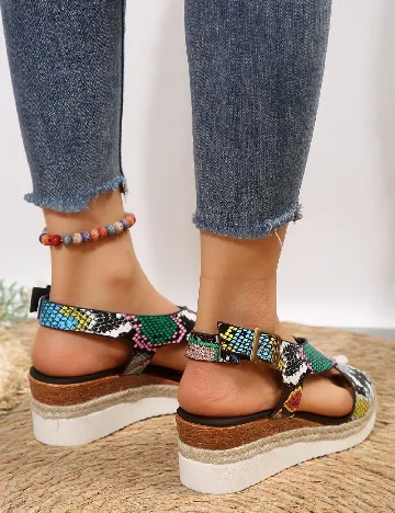 Sandale SHEIN, mix culori Negru