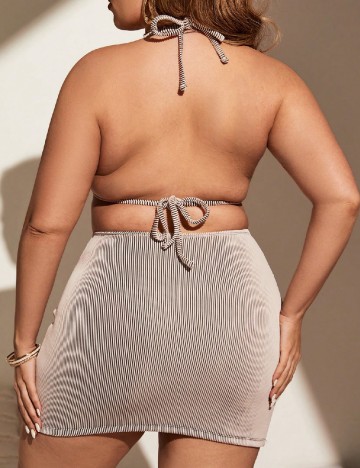 Costum de baie SHEIN CURVE, crem