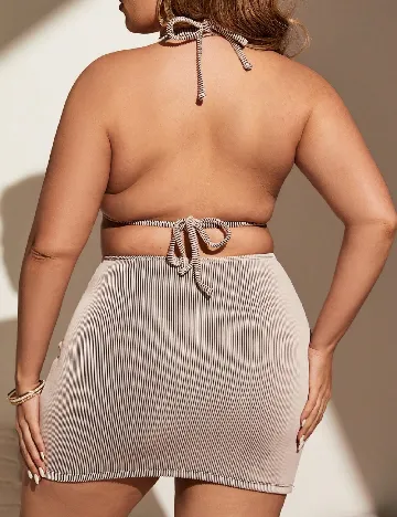 Costum de baie SHEIN CURVE, crem