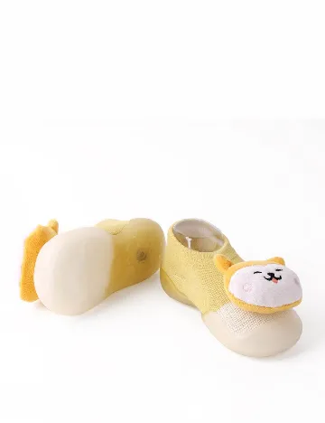 Papuci de Casa Shein Kids, galben Galben