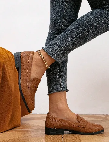 Mocasini SHEIN, maro