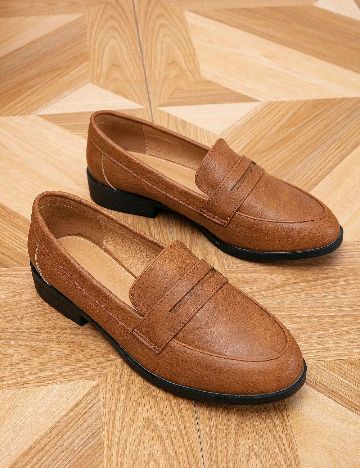 Mocasini SHEIN, maro