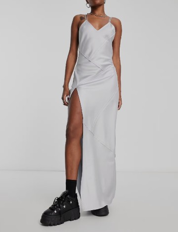 Rochie lunga COLLUSION, gri